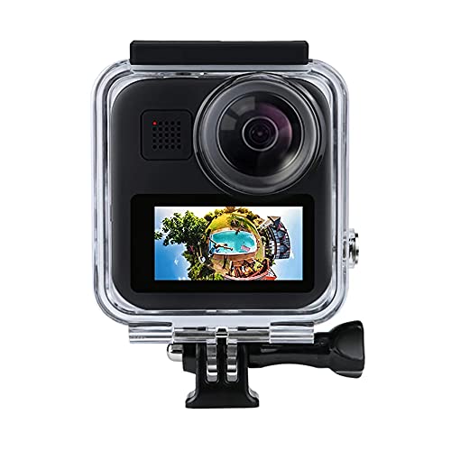 Actpe Touchscreen Wasserdichtes Gehäuse für GoPro MAX 360 Tauchschutz Unterwasser Tauchabdeckung für Go Pro Max Kamerazubehör, Schwarz von Actpe