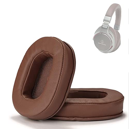 Replacement Ear Pads Earpads Cup Cover Memory Foam Cushion for Audio-Technica ATH-MSR7 M50X M20 M40 M40X Bluetooth Wireless Headphones, 2 Pack (Brown) von Actpe