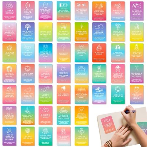 Acunny Herzenskarten - 50 Positive Affirmationskarten | Achtsamkeit & Emotionale Unterstützung Für Partnerinnen, Jugendliche, Erwachsene & Kinder von Acunny