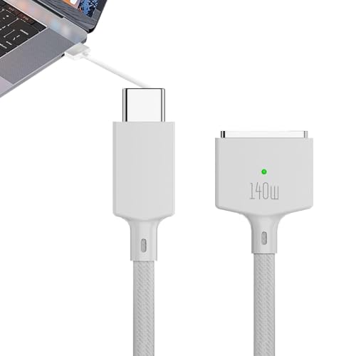 Acunny Schnellladekabel, USB C das Magnetkabel 3 – SAFE USB C Ladegerät 140 W 2 m – Multifunktionales Kabel, flexibles Hochgeschwindigkeitsdesign für Smartphone-Kameras von Acunny
