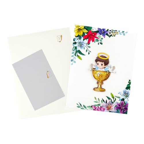 Acunny Taufe Pop-Up-Karten, Goldener Kelch Taufkarte, Praktische Babydeko Für Taufe &, Bunte Zimmerdekoration Als Partyzubehör Acunny Taufe Pop-Up-Karten, Goldener Kelch Taufkarte, Praktische Babydeko Für Taufe &, Bunte Zimmerdekoration Als Partyzubehör von Acunny