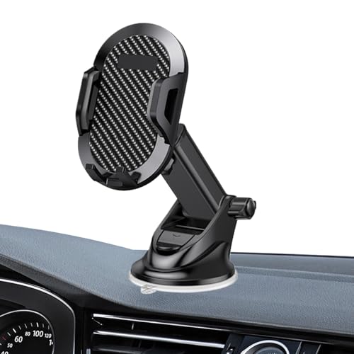 Acunny Vakuum Handyhalter Für Auto | Handyhalter Mit Saugbasis | Multifunktionale Smartphone-Halterung Für LKW Armaturenbrett Frontscheibe Navigation Fahrten & Videoaufnahmen von Acunny