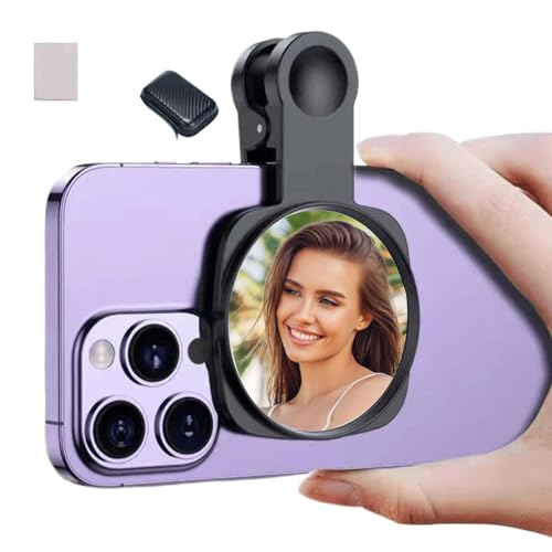 Acunny Vlog Selfie Monitor Display Telefon Monitor Monitor | Rückkamera Clip montiert auf Telefon auf Monitor, reflektierender Bildschirmclip für Selfie, hohe Rückansicht Acunny Vlog Selfie Monitor Display Telefon Monitor Monitor | Rückkamera Clip montiert auf Telefon auf Monitor, reflektierender Bildschirmclip für Selfie, hohe Rückansicht von Acunny