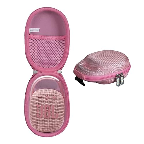 Adada Hartschalen-Reiseetui für JBL Clip 4/JBL Clip 5 – tragbarer Mini-Bluetooth-Lautsprecher (Rosa) von Adada