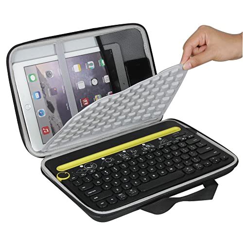Adada Hermitshell Hart Tasche Case für K480 Kabellose Multi-Device Tastatur. von Adada