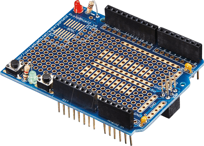 ARD SHD PROTO - Arduino Shield - Protoshield für Arduino-Kit, stapelbar von Adafruit