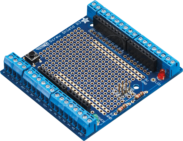 ARD SHD SCREW2 - Arduino Shield - Protoshield mit Schraubklemmen, R3-Kit von Adafruit