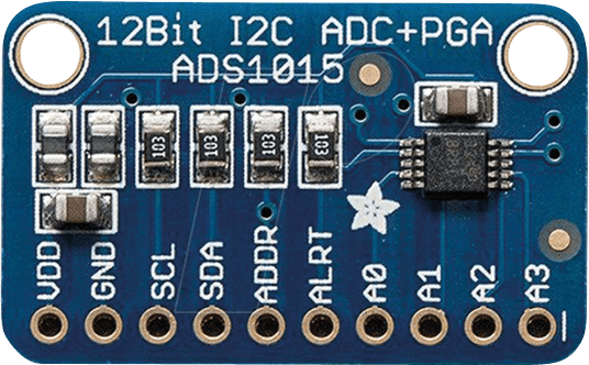 DEBO AMP 12BIT - Entwicklerboards - Verstärker-Platine, 12-Bit, ADS1015 von Adafruit