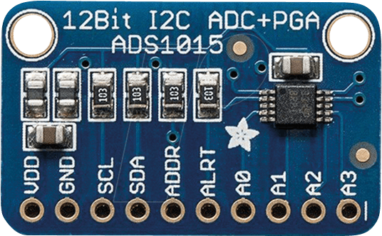 DEBO AMP 12BIT - Entwicklerboards - ADC + Verstärker-Platine, von Adafruit