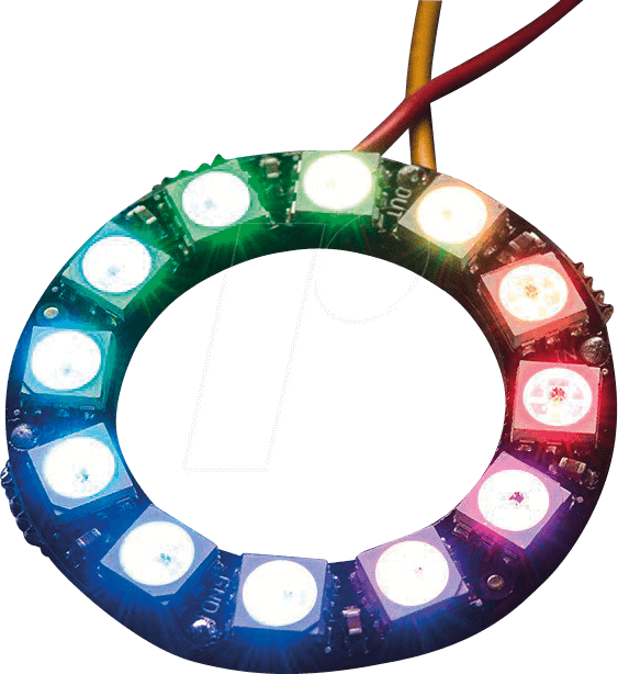 DEBO LED NP12 - Entwicklerboards - NeoPixel-Ring mit 12 WS2812RGB-LEDs von Adafruit