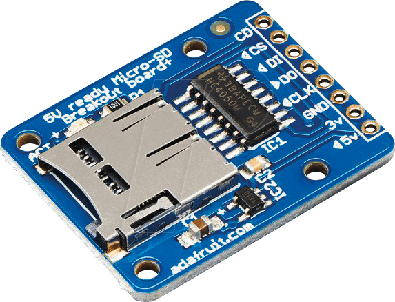 DEBO MICROSD - Entwicklerboards - Breakout-Board für MicroSD-Karten DEBO MICROSD - Entwicklerboards - Breakout-Board für MicroSD-Karten von Adafruit