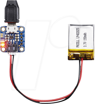 DEBO POWER2 - Entwicklerboards - Ladegerät für Li-Ion- / LiPo-Akkus mit microU von Adafruit