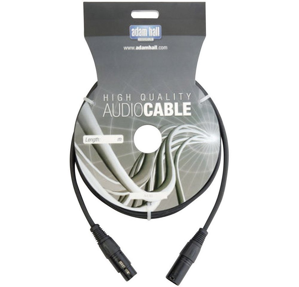 Adam Hall Cables AH Cables KDMX30 DMX Verbindungskabel [1x XLR-Stecker - 1x XLR-Buchse] Audio- & Video-Kabel, (30.00 cm) von Adam Hall Cables