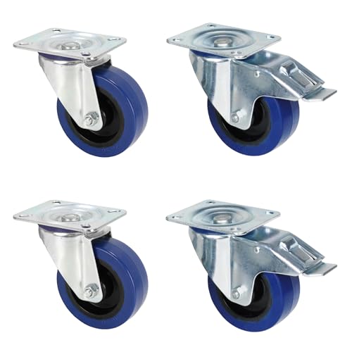 Adam Hall Hardware 3721 X SET AH - 4er Set Stahl Lenkrollen mit 100mm Rädern Adam Hall Hardware 3721 X SET AH - 4er Set Stahl Lenkrollen mit 100mm Rädern von Adam Hall Hardware