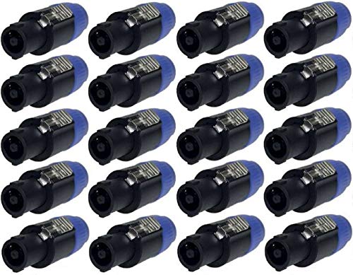 20 x Adam Hall 7871 - PA Lautsprecher Stecker 4 polig schraubbar, Speaker-Stecker Kabelstecker 20 x Adam Hall 7871 - PA Lautsprecher Stecker 4 polig schraubbar, Speaker-Stecker Kabelstecker von Adam Hall