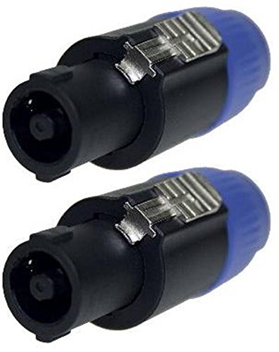 2x Adam Hall 7871 - PA Lautsprecher Stecker 4 polig schraubbar, Speaker-Stecker Kabelstecker von Adam Hall