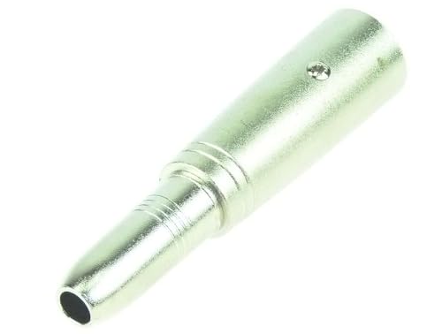 Adam Hall 1 x Connectors K4A JF2 XM3 Ganzmetall Adapter Verbinder Konverter - XLR 3 pol Male Stecker auf 6,3 mm Klinke TS Mono Female Kupplung Buchse 1/4" Zoll von Adam Hall