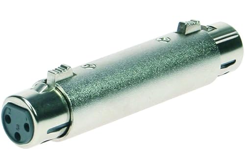 Adam Hall 1 x Connectors K4A XF3 XF3 Ganzmetall Adapter Verbinder Konverter - XLR 3 pol Female Kupplung auf XLR 3 pol Female Kupplung Buchse Adam Hall 1 x Connectors K4A XF3 XF3 Ganzmetall Adapter Verbinder Konverter - XLR 3 pol Female Kupplung auf XLR 3 pol Female Kupplung Buchse von Adam Hall