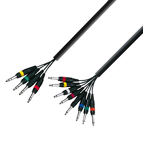 Adam Hall 3 Star Series 3m 4x 6.3mm Jack Stereo to 8x 6.3mm Jack Mono Multicore Cable Adam Hall 3 Star Series 3m 4x 6.3mm Jack Stereo to 8x 6.3mm Jack Mono Multicore Cable von Adam Hall Cables