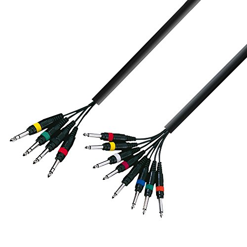 Adam Hall 3 Star Series 3m 4x 6.3mm Jack Stereo to 8x 6.3mm Jack Mono Multicore Cable von Adam Hall