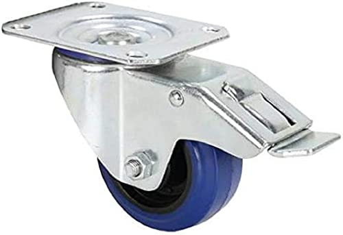 Adam Hall 372091 Gelenk-Laufrolle, 80mm mit blauem Rad und Bremse Adam Hall 372091 Gelenk-Laufrolle, 80mm mit blauem Rad und Bremse von Adam Hall