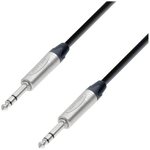 Adam Hall 5 STAR BVV 1000 Klinke Audio Anschlusskabel [1x Klinkenstecker 6.3mm (stereo) - 1x Klinken von Adam Hall