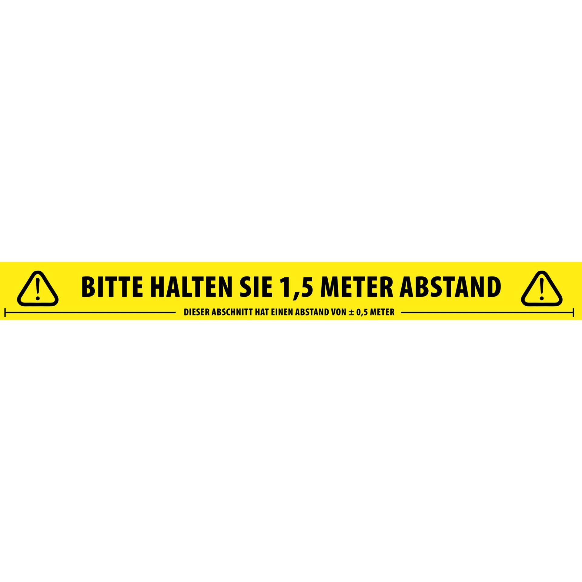 Adam Hall 58067 GER Social Distancing Tape Deutsch - Abstandsband aus PVC 50mm x 66m von Adam Hall