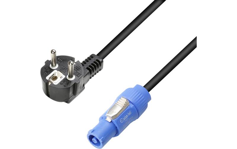 Adam Hall 8101 PCON 0300 X - Netzkabel CEE 7/7 - Power Twist, 1,5 mm², 3 m von Adam Hall