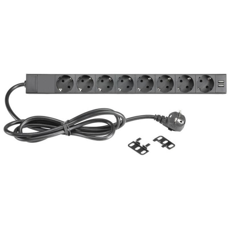 Adam Hall 87471USB power strip with 2x USB ports von Adam Hall