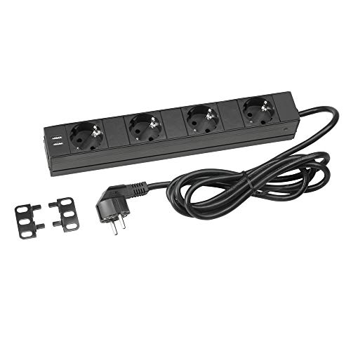 Adam Hall Accessories 87470 - Steckdosenleiste 4-fach von Adam Hall cables