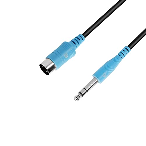 Adam Hall Cables 3 STAR BV MIDI 0150 - TRS/MIDI Kabel Klinke TRS x MIDI 5-Pol | 1,5 m von Adam Hall