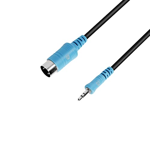 Adam Hall Cables 3 STAR BW MIDI 0060 - TRS/MIDI Klinke TRS x MIDI 5-Pol | 0,6 m von Adam Hall Cables