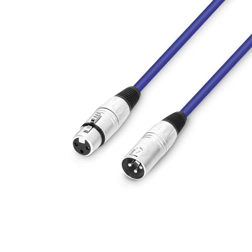 Adam Hall Cables 3 STAR MMF 0100 BL - Mikrofonkabel XLR female auf XLR male 1 m blau von Adam Hall