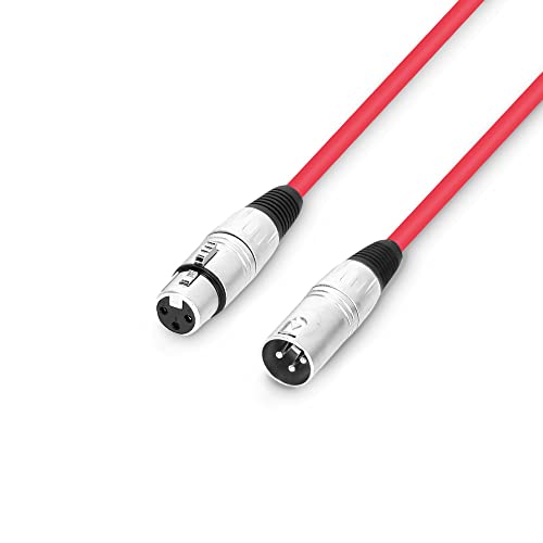 Adam Hall Cables 3 STAR MMF 0100 RED - Mikrofonkabel XLR female auf XLR male 1m rot von Adam Hall