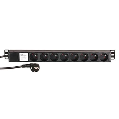 Adam Hall Cables 87478 19" Stromverteiler 1HE 8-Fach mit französischer Norm von Adam Hall cables