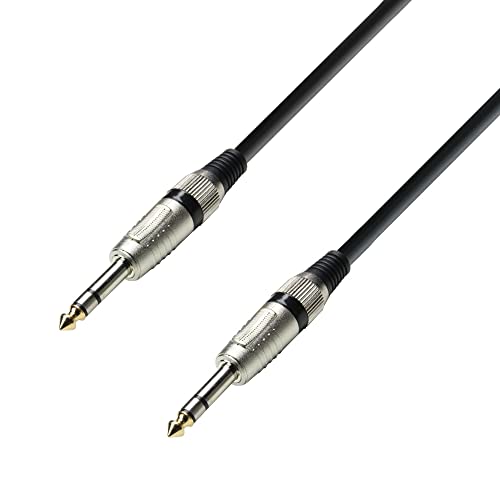 Adam Hall Cables K3 BVV 0900 Audiokabel 6, 3 mm Klinke stereo auf 6, 3 mm Klinke stereo 9 m von Adam Hall