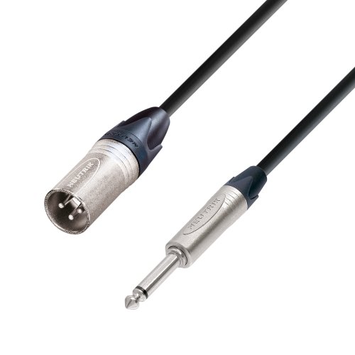 Adam Hall Cables K5MMP0300 Mikrofonkabel Neutrik XLR male auf 6,3mm Klinke mono 3m von Adam Hall