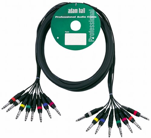 Adam Hall Cables KMCO3PPM38 Multicore Kabel 8 x 6,3 mm Klinke stereo auf 8 x 6,3 mm Klinke stereo 3 m Adam Hall Cables KMCO3PPM38 Multicore Kabel 8 x 6,3 mm Klinke stereo auf 8 x 6,3 mm Klinke stereo 3 m von Adam Hall cables