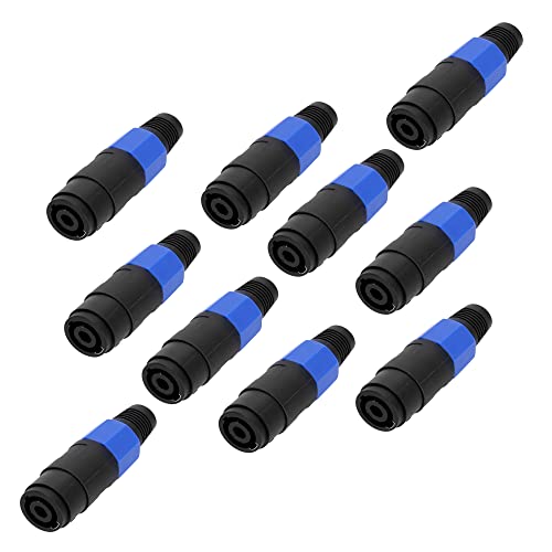 Adam Hall Connectors 3 STAR C SM4 ; 4-Pol Lautsprecher Steckverbinder, 10 Stück von Adam Hall