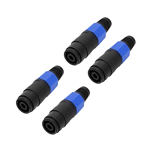 Adam Hall Connectors 3 STAR C SM4 ; 4-Pol Lautsprecher Steckverbinder, 4 Stück von Adam Hall