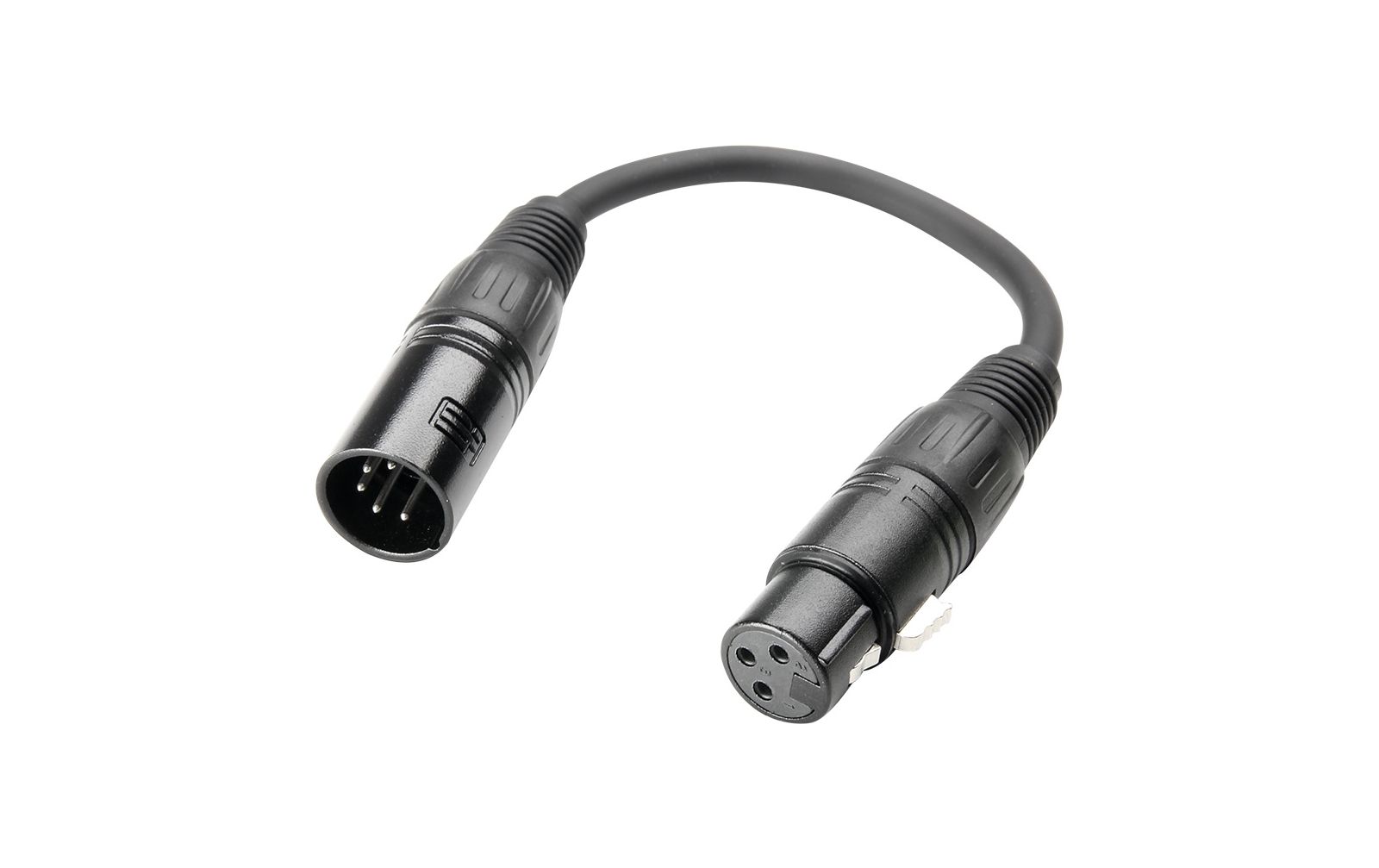 Adam Hall DMX Adapter XLR male 5 Pol auf XLR female 3 Pol 0,2 m Adam Hall DMX Adapter XLR male 5 Pol auf XLR female 3 Pol 0,2 m von Adam Hall