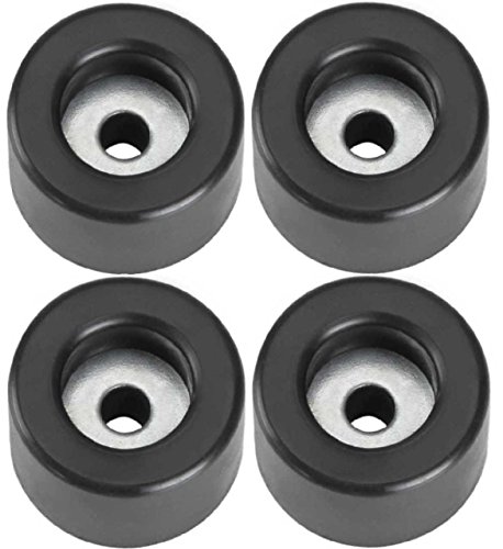 Adam Hall Hardware 4904 M4 AH - 4er Set Gummifuß 25 x 15 mm schwarz im Beutel von Adam Hall