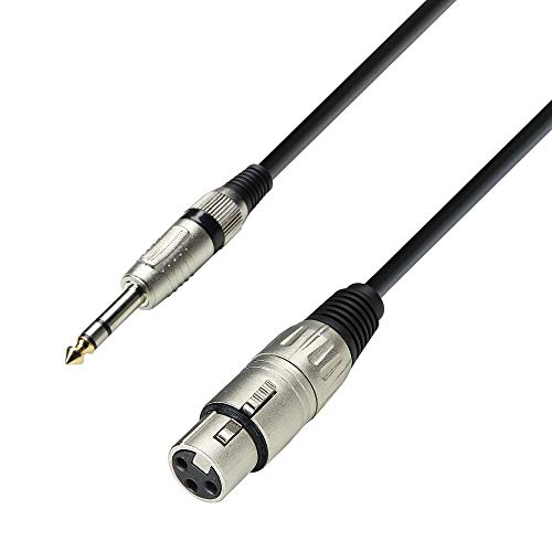 Adam Hall K3 BFV 0100 Mikrofonkabel XLR female auf 6,3 mm Klinke stereo 1 m Adam Hall K3 BFV 0100 Mikrofonkabel XLR female auf 6,3 mm Klinke stereo 1 m von Adam Hall Cables
