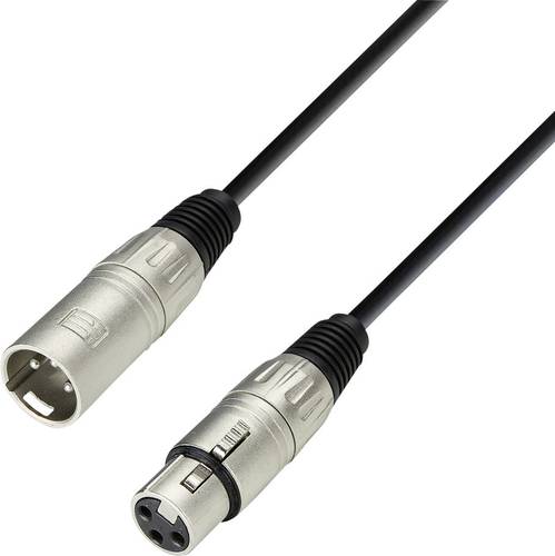 Adam Hall K3MMF0100 XLR Verbindungskabel [1x XLR-Buchse - 1x XLR-Stecker] 1.00m Schwarz von Adam Hall