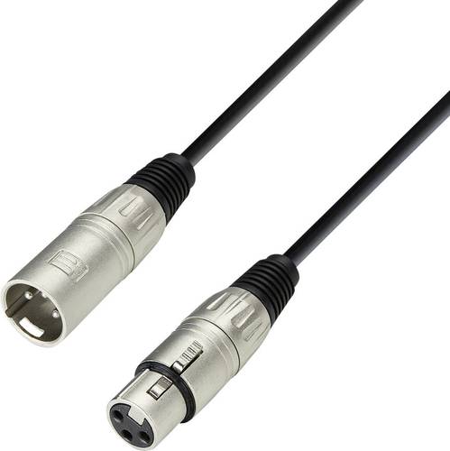 Adam Hall K3MMF0300 XLR Verbindungskabel [1x XLR-Buchse - 1x XLR-Stecker] 3.00m Schwarz von Adam Hall