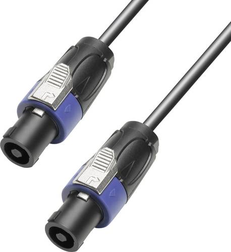 Adam Hall Lautsprecher Kabel [1x Typ SPK-Stecker - 1x Typ SPK-Stecker] 4 x 2.5mm² 10.00m Schwarz von Adam Hall