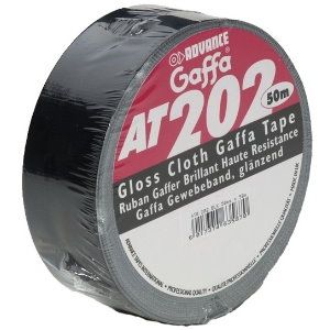 Advance Tapes AT202 - Gaffa Klebeband schwarz 50mm x 50m von Adam Hall