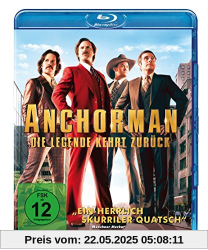 Anchorman - Die Legende kehrt zurück [Blu-ray] von Adam McKay