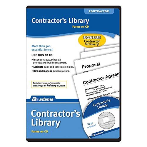 Adams Contractor's Library on CD, White (SW2435) by Adams von Adams