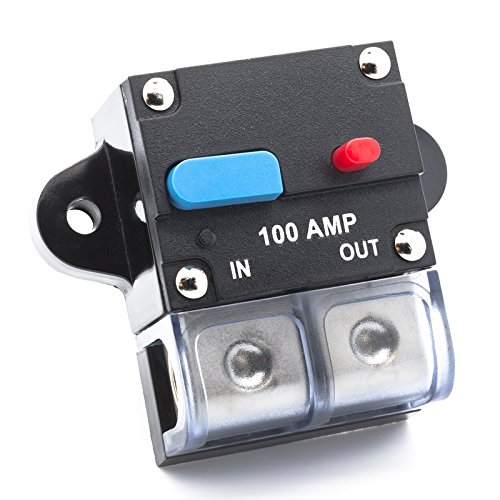 Adapter Universe 100 A Automatische Sicherung Automatik Schalter 12 V / 24 V Spritzwasserschutz für Auto Boot Motorrad usw von Adapter Universe